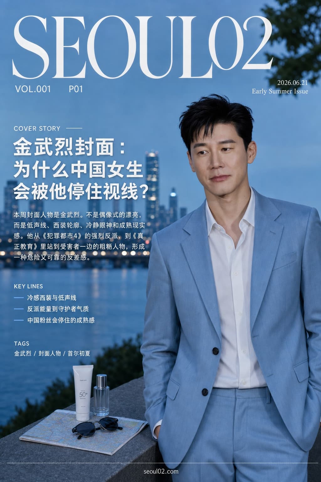 首尔02 韩国初夏特辑 P01 金武烈封面:为什么中国女生会被他停住视线?