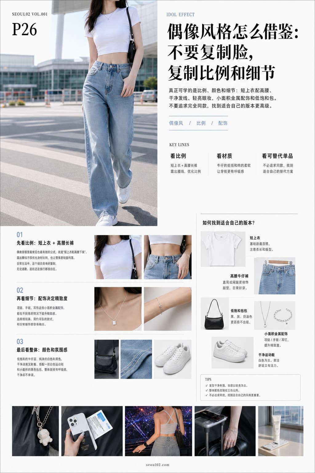 首尔02 韩国初夏特辑 P26 偶像风格怎么借鉴:不要复制脸,复制比例和细节